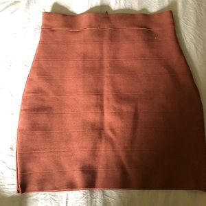Dark orange skirt